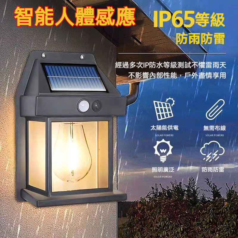 太陽能鎢絲壁燈