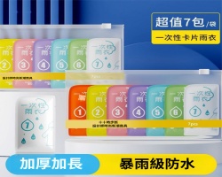 一次性卡片雨衣