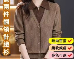 翻領百搭針織衫